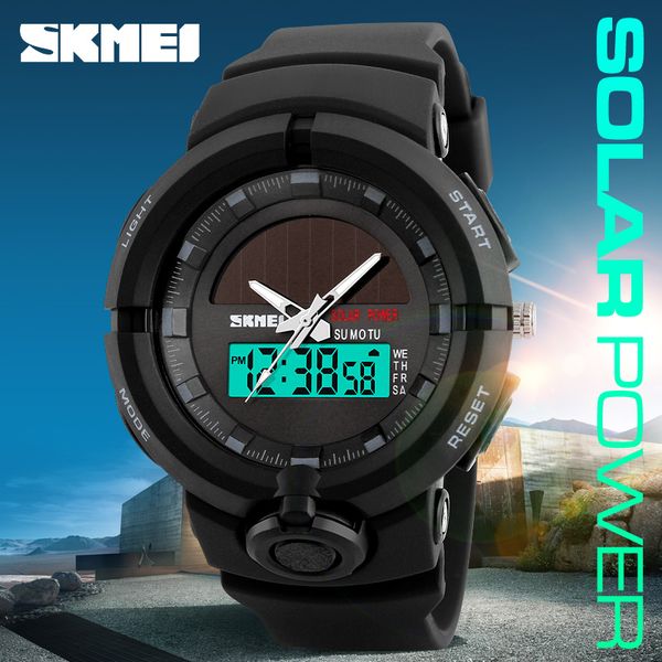 skmei solar powered digital watches men's dual display sports outdoor wristwatches casual 5bar water resistant relogio masculino, Slivery;brown
skmei solar powered digital watches men's dual display sports outdoor wristwatches casual 5bar water resistant relogio masculino, Slivery;brown