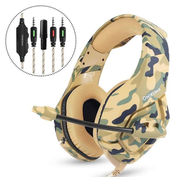 PUBG Fortnight ONIKUMA K1-B Professional Headset For Esports Camouflage PS4 Bass Gaming Headphones Game Earphones for PC New Xbox One Tablet
PUBG Fortnight ONIKUMA K1-B Professional Headset For Esports Camouflage PS4 Bass Gaming Headphones Game Earphones for PC New Xbox One Tablet