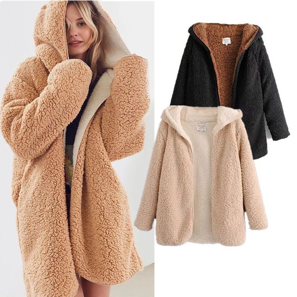 autumn winter 2018 women elegant faux fur coat double-wear warm soft hoodies fur jacket female plush overcoat casual outerwear, Black
autumn winter 2018 women elegant faux fur coat double-wear warm soft hoodies fur jacket female plush overcoat casual outerwear, Black