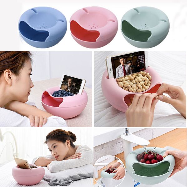 new creative fruit plate multi functional small double layer fruit dish snack plates storage box trash can phone holder lazy plate wx9-259
new creative fruit plate multi functional small double layer fruit dish snack plates storage box trash can phone holder lazy plate wx9-259