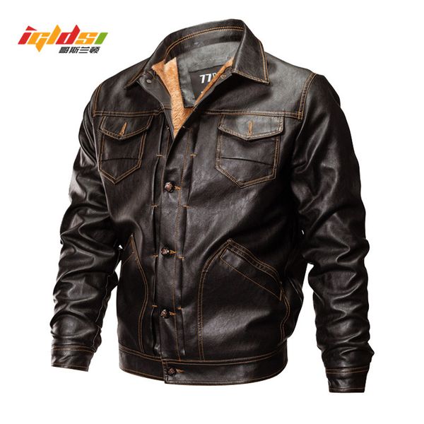 new 2018 winter pu leather jacket men tactical army bomber jacket warm pilot coat thick wool liner motorcycle, Black;brown
new 2018 winter pu leather jacket men tactical army bomber jacket warm pilot coat thick wool liner motorcycle, Black;brown