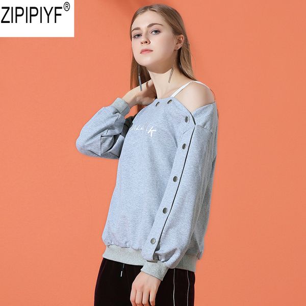2018 autumn fashion womens off shoulder long sleeve hoodies casual o-neck sweatshirt hooded pullover sportswear c2134, Black
2018 autumn fashion womens off shoulder long sleeve hoodies casual o-neck sweatshirt hooded pullover sportswear c2134, Black