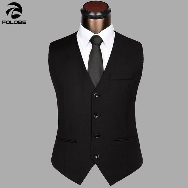 folobe classic 2018 men slim fit suit vests male single breasted notched collar business casual vest gilet men custom made, Black;white
folobe classic 2018 men slim fit suit vests male single breasted notched collar business casual vest gilet men custom made, Black;white