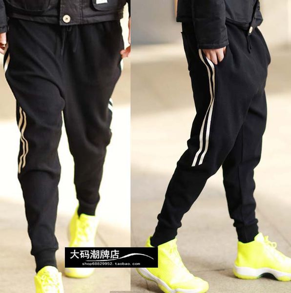 27-44 2018 men's clothing hair stylist gd hip-hop youth elastic leisure jogger pants harem pants plus size costumes, Black
27-44 2018 men's clothing hair stylist gd hip-hop youth elastic leisure jogger pants harem pants plus size costumes, Black