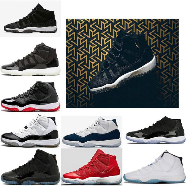 Wholesale 11 11s Cap And Gown Men Women Basketball Shoes Bred Gamma Legend Blue UNC Concord Gym Red Trainers Sport Sneakers Size 36-47
Wholesale 11 11s Cap And Gown Men Women Basketball Shoes Bred Gamma Legend Blue UNC Concord Gym Red Trainers Sport Sneakers Size 36-47