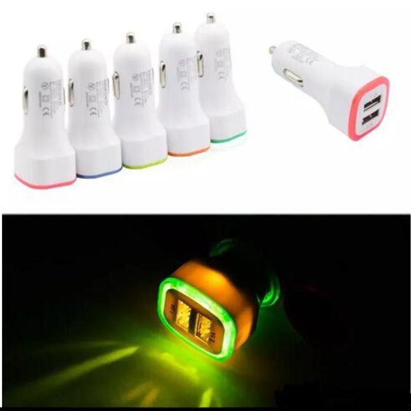 5V 2.1A Dual USB Ports Led Light Car Charger Adapter Universal Charing Adapter for iphone Samsung S7 HTC LG Cell phone 2018 200pcs
5V 2.1A Dual USB Ports Led Light Car Charger Adapter Universal Charing Adapter for iphone Samsung S7 HTC LG Cell phone 2018 200pcs