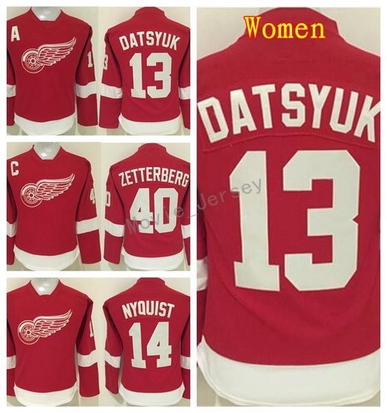 Detroit Red Wings Women 13 Pavel Datsyuk Jersey Ice Hockey Lady's 40 Henrik Zetterberg Woman Jersey 14 Gustav Nyquisi Team Color Red
Detroit Red Wings Women 13 Pavel Datsyuk Jersey Ice Hockey Lady's 40 Henrik Zetterberg Woman Jersey 14 Gustav Nyquisi Team Color Red