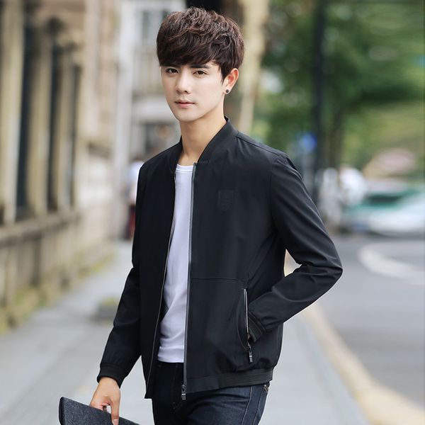 2018 spring autumn men's slim stand collar jackets solid color simple fashion breathable stretch fabrics jackets coats 3 colors, Black;red
2018 spring autumn men's slim stand collar jackets solid color simple fashion breathable stretch fabrics jackets coats 3 colors, Black;red