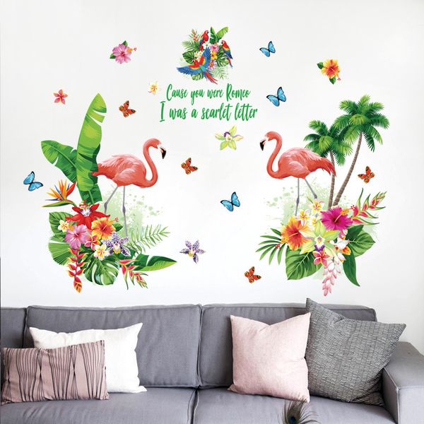 romantic love red flamingo wall stickers tropical green leaf flowers butterfly decals girl bedroom parlor decor wardrobe sticker
romantic love red flamingo wall stickers tropical green leaf flowers butterfly decals girl bedroom parlor decor wardrobe sticker