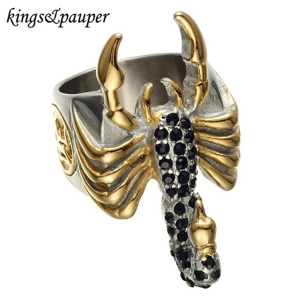titanium stainless steel male engrave cool signet rings hip hop punk black crystal biker scorpions for men jewelry gifts, Golden;silver
titanium stainless steel male engrave cool signet rings hip hop punk black crystal biker scorpions for men jewelry gifts, Golden;silver
