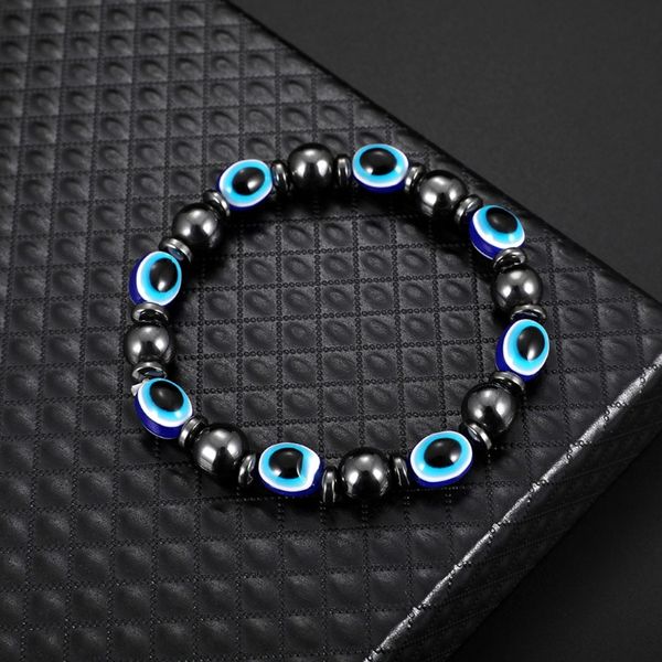 javrick magnetic bracelet blue evil eye hematite stone therapy health care bangle health care energy bracelet jewelry, Black
javrick magnetic bracelet blue evil eye hematite stone therapy health care bangle health care energy bracelet jewelry, Black