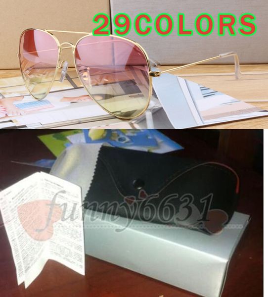 10set summer men gradient colour sunglasses +case outdoors fashion women driving sunglasses 29 color with original packing ing, White;black
10set summer men gradient colour sunglasses +case outdoors fashion women driving sunglasses 29 color with original packing ing, White;black