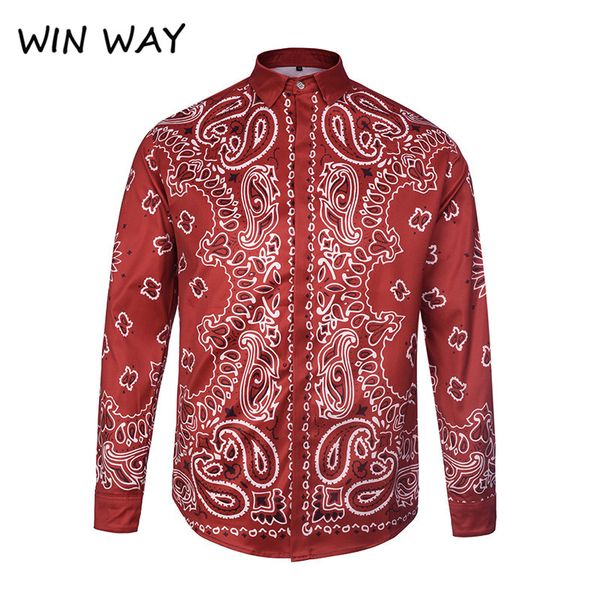 win way 2018 europe and america new men's long sleeves digital print shirt, go up national wind totem printed red shirt male, White;black
win way 2018 europe and america new men's long sleeves digital print shirt, go up national wind totem printed red shirt male, White;black