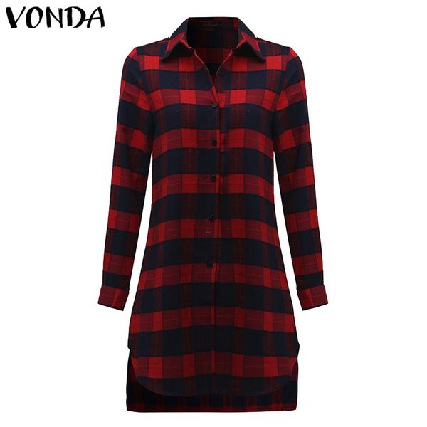 vonda pregnant women plaid blouse shirts 2018 spring fall vintage lapel long sleeve pregnancy plus size maternity clothings, White
vonda pregnant women plaid blouse shirts 2018 spring fall vintage lapel long sleeve pregnancy plus size maternity clothings, White