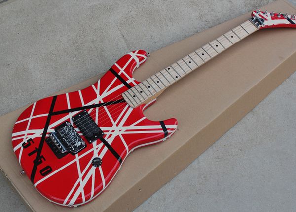 Red body electric guitar with black and white tripe 1 open pickup maple fretboard floyd ro e offer cu tomized
Red body electric guitar with black and white tripe 1 open pickup maple fretboard floyd ro e offer cu tomized