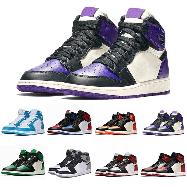 with box new 1 high og basketball shoes black toe barons court purple pine green men 1s shattered backboard unc sneakers 7-13 
with box new 1 high og basketball shoes black toe barons court purple pine green men 1s shattered backboard unc sneakers 7-13