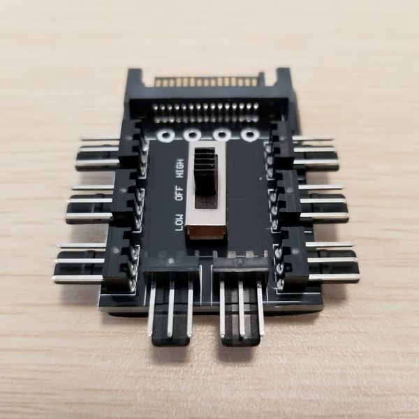 sata 1 to 8 multi way splitter cooling fan hub 3pin 12v power socket pcb adapter 2 level speed controller for pc diy
sata 1 to 8 multi way splitter cooling fan hub 3pin 12v power socket pcb adapter 2 level speed controller for pc diy