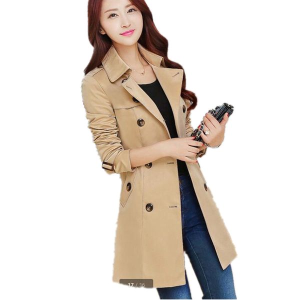 women clothes 2018 new trench coat for womens black coat fashion autumn windbreaker fabrics k3735, Tan;black 
women clothes 2018 new trench coat for womens black coat fashion autumn windbreaker fabrics k3735, Tan;black