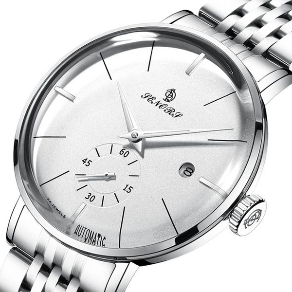 mens watches automatic mechanical watch casual stainless steel waterproof analog wristwatch men simple clock, Slivery;brown
mens watches automatic mechanical watch casual stainless steel waterproof analog wristwatch men simple clock, Slivery;brown