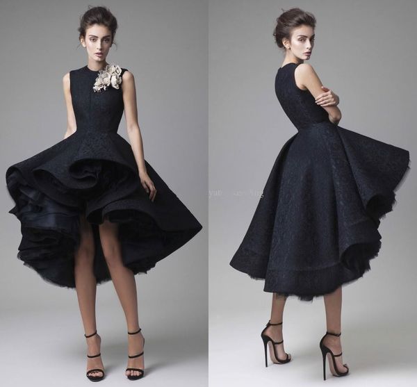 2019 new gorgeous krikor jabotian evening dresses jewel lace tea length plus size black ball gown prom dresses high low skirt party gowns, Black;red
2019 new gorgeous krikor jabotian evening dresses jewel lace tea length plus size black ball gown prom dresses high low skirt party gowns, Black;red
