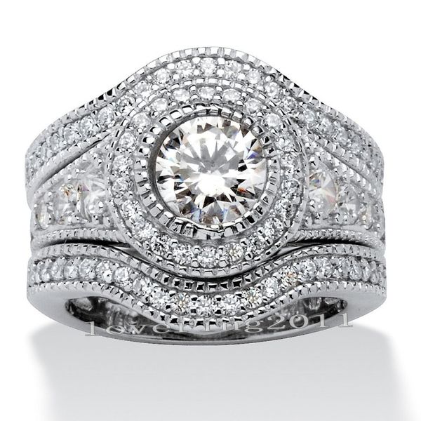 choucong antique jewelry 6mm stone diamond 10kt white gold filled 3 engagement wedding band ring set sz 5-11, Slivery;golden
choucong antique jewelry 6mm stone diamond 10kt white gold filled 3 engagement wedding band ring set sz 5-11, Slivery;golden