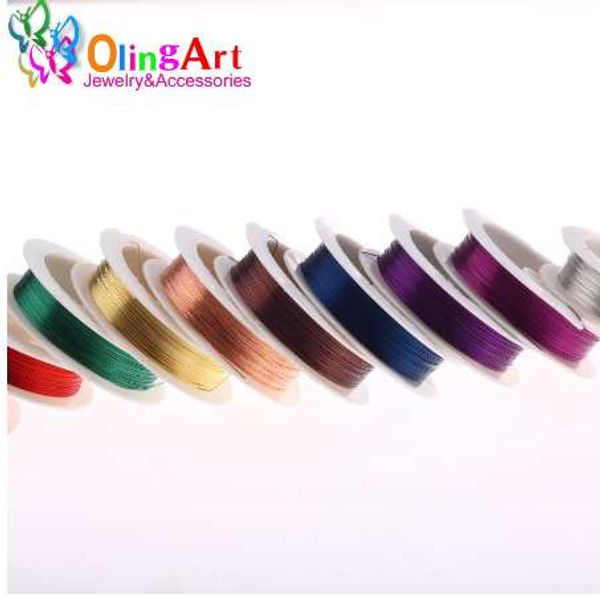 olingart 0.3mm 20m/roll copper wire mixed multicolor plated beading wire jewelry findings diy jewelry accessories cord/string, Silver
olingart 0.3mm 20m/roll copper wire mixed multicolor plated beading wire jewelry findings diy jewelry accessories cord/string, Silver