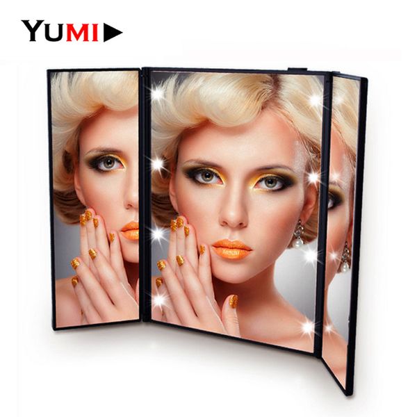 1pc tri foldable adjustable portable 8 leds lighted luminous touch screen makeup tablestand smart mirror
1pc tri foldable adjustable portable 8 leds lighted luminous touch screen makeup tablestand smart mirror