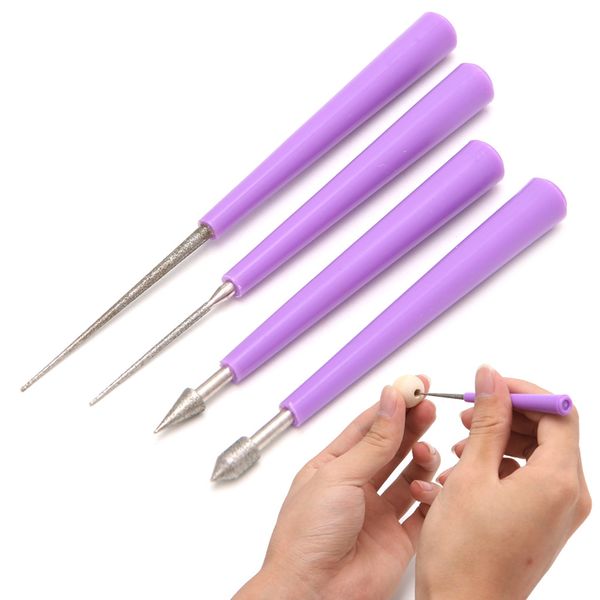 4pcs diamond pearl glass bead reamer burr beading hole enlarger tool set diy jewelry tool new
4pcs diamond pearl glass bead reamer burr beading hole enlarger tool set diy jewelry tool new