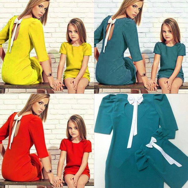 2018 brand new fashion mom kids girls women dress family outfits shortsleeve mini sundress clothes bow bandage summer outfits, Blue
2018 brand new fashion mom kids girls women dress family outfits shortsleeve mini sundress clothes bow bandage summer outfits, Blue