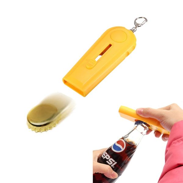 1pc yellow bottle opener cap bottle opening bar kitchen launcher with key ring let the cap flying opener
1pc yellow bottle opener cap bottle opening bar kitchen launcher with key ring let the cap flying opener