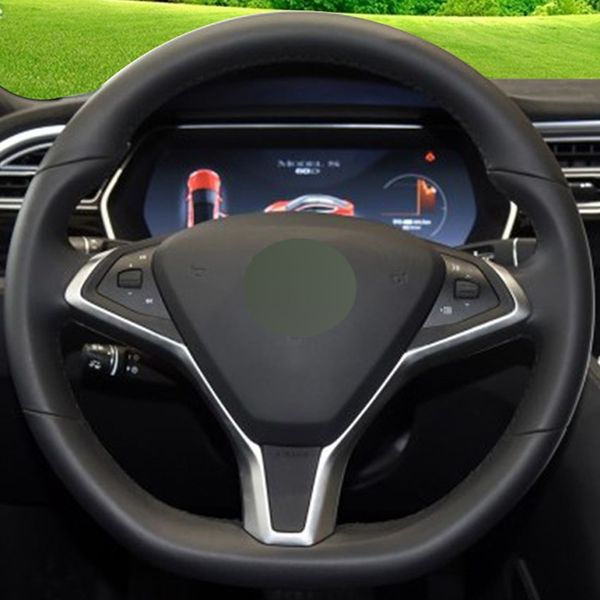 diy hand-stitched black genuine leather car steering wheel cover for tesla model s 2014-2017 tesla model x 2016 2017
diy hand-stitched black genuine leather car steering wheel cover for tesla model s 2014-2017 tesla model x 2016 2017