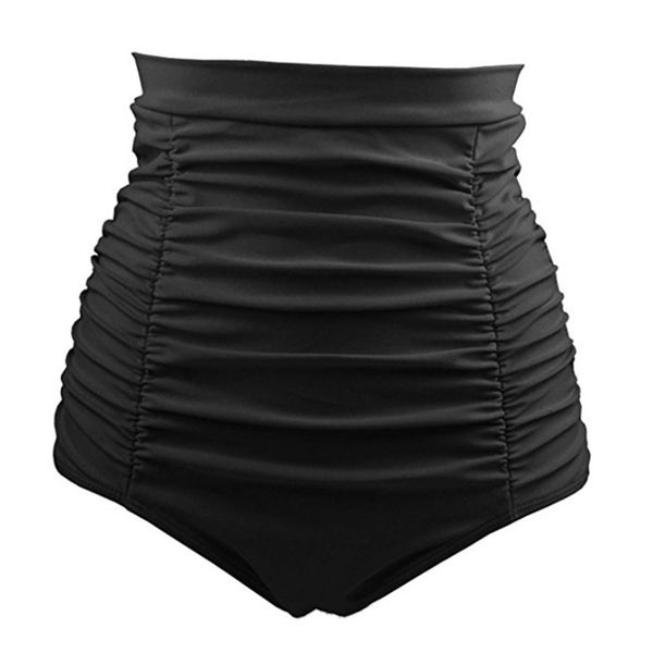 european american fashion black draped beachwears women vintage quick drying high waist women shorts beach suits, White;black
european american fashion black draped beachwears women vintage quick drying high waist women shorts beach suits, White;black