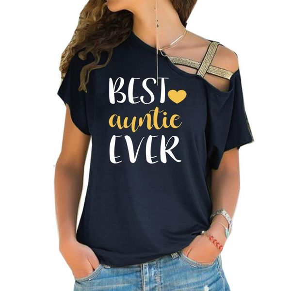2018 new fashion auntie ever letters print cross t-shirt female tshirt women off shoulder t shirt for female, White
2018 new fashion auntie ever letters print cross t-shirt female tshirt women off shoulder t shirt for female, White