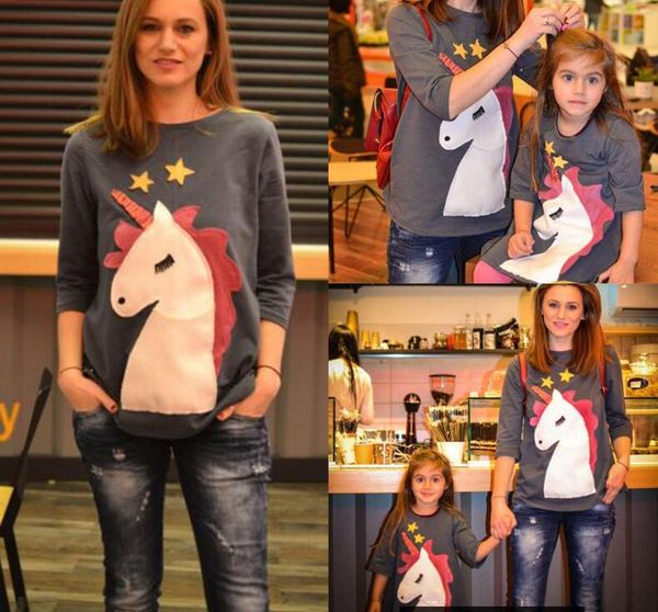 Family Matching OutfitsLovely mother daughter and child with Unicorn embroidered T - shirt Mom and kids set clothes
Family Matching OutfitsLovely mother daughter and child with Unicorn embroidered T - shirt Mom and kids set clothes