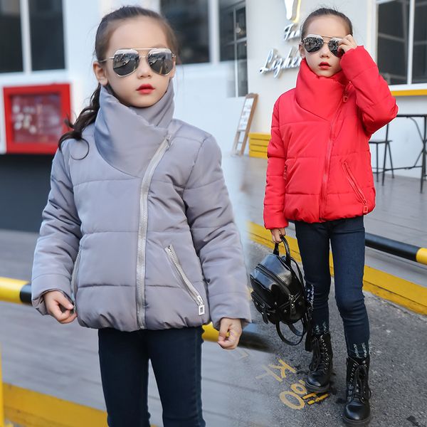 Wholesaler 2018 fashion kids outerwear clothes thick warm winter big girl cotton padded jacket coats slant zipper black gray pink red
Wholesaler 2018 fashion kids outerwear clothes thick warm winter big girl cotton padded jacket coats slant zipper black gray pink red