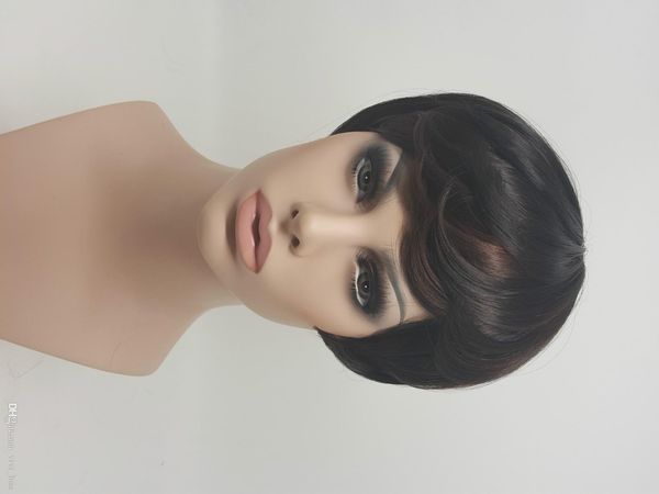 xt1040 11inch short cut wigs with bangs temperament naturally picks oblique bob head fluffy short straight imitation hair synthetic wigs, Black
xt1040 11inch short cut wigs with bangs temperament naturally picks oblique bob head fluffy short straight imitation hair synthetic wigs, Black