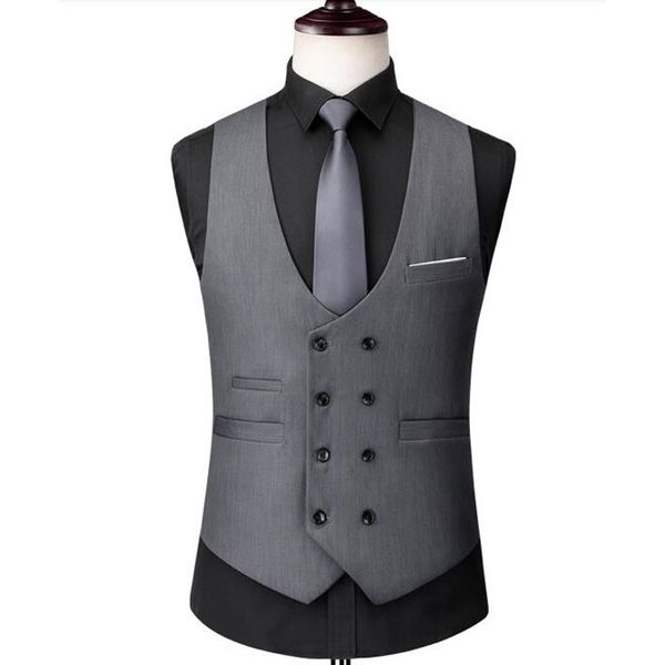 men suit vest double breasted black grey men's fashion wedding waistcoat mens vest plus size 4xl 5xl 6xl, Black;white
men suit vest double breasted black grey men's fashion wedding waistcoat mens vest plus size 4xl 5xl 6xl, Black;white