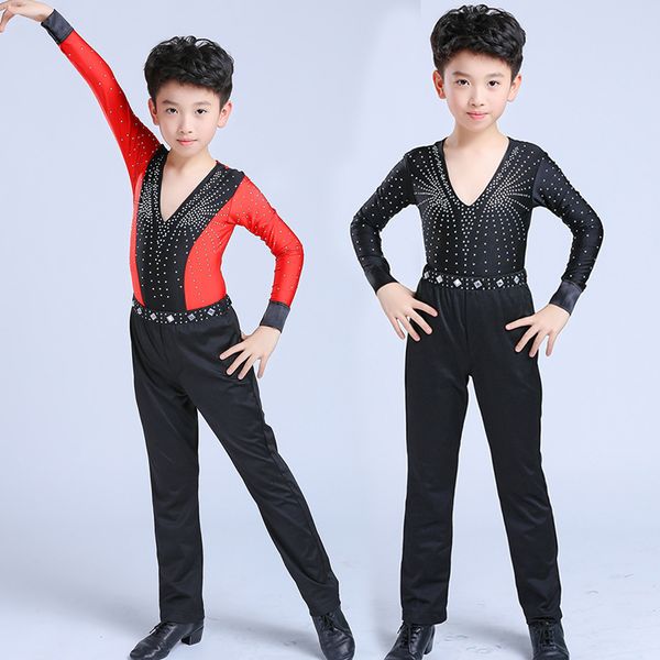 2018 new boy latin dancewear red black ballroom stage modern boys latin salsa cha cha samba dance costumes clothes, Black;red
2018 new boy latin dancewear red black ballroom stage modern boys latin salsa cha cha samba dance costumes clothes, Black;red