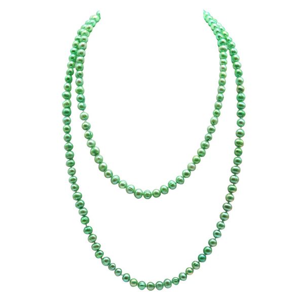 jyx long pearl necklace green freshwater cultured pearl necklace party jewelry gift 48 inches, Silver
jyx long pearl necklace green freshwater cultured pearl necklace party jewelry gift 48 inches, Silver