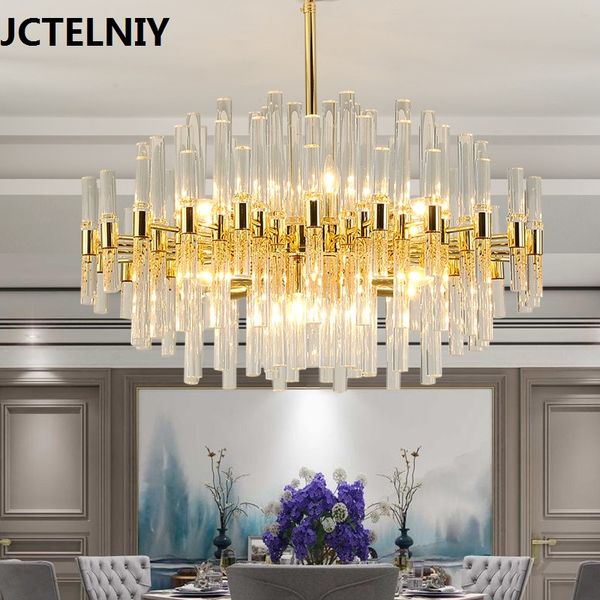 Modern light luxury crystal chandelier led living room chandelier
Modern light luxury crystal chandelier led living room chandelier