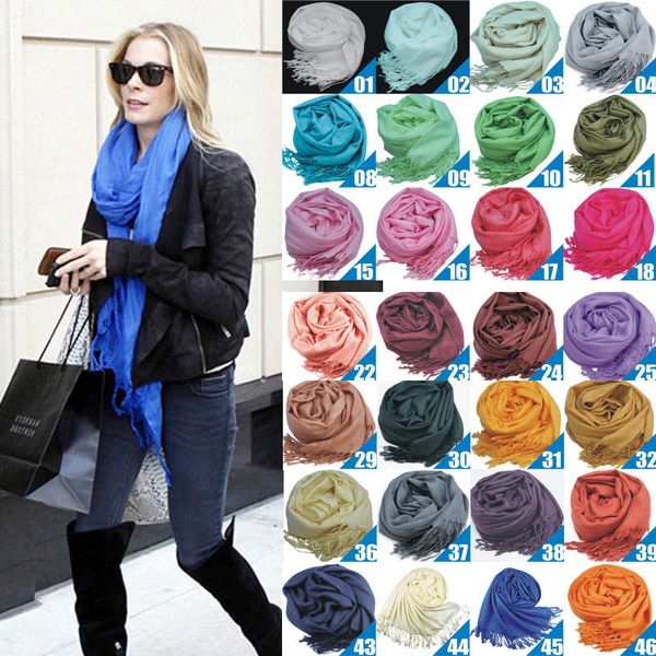2018 40colors pashmina cashmere solid shawl wrap women's girls ladies scarf soft fringes solid scarf, Blue;gray
2018 40colors pashmina cashmere solid shawl wrap women's girls ladies scarf soft fringes solid scarf, Blue;gray