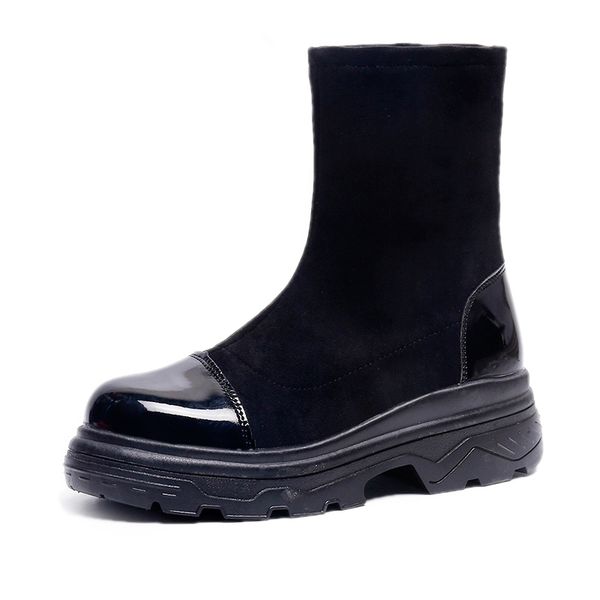 women autumn winter casual ankle boots keep warm comfortable booties mid heels pu leather booties for women shoes, Black
women autumn winter casual ankle boots keep warm comfortable booties mid heels pu leather booties for women shoes, Black