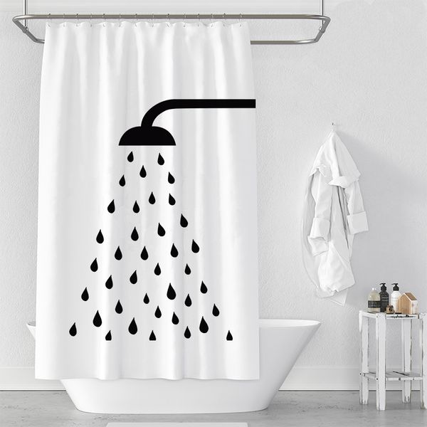 waterproof thicken white polyester shower curtains minimalist bathroom curtains shower head print bath shower curtain
waterproof thicken white polyester shower curtains minimalist bathroom curtains shower head print bath shower curtain