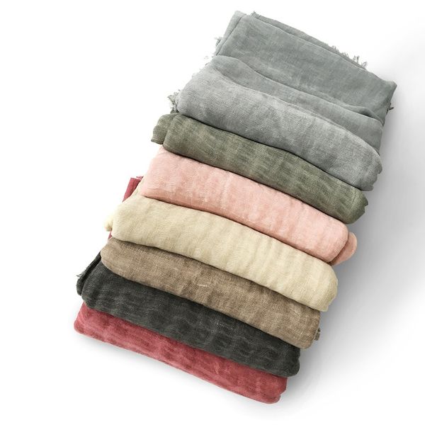2017 new arrived solid plain folded cotton linen scarf women super large thin silk scarves female spring winter shawl wraps
2017 new arrived solid plain folded cotton linen scarf women super large thin silk scarves female spring winter shawl wraps