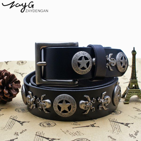 zayg punk pin buckle belt hip hop personality inlaid metal skull pentagram rivet belt jeans men and woman retro waist seal, Black;brown
zayg punk pin buckle belt hip hop personality inlaid metal skull pentagram rivet belt jeans men and woman retro waist seal, Black;brown