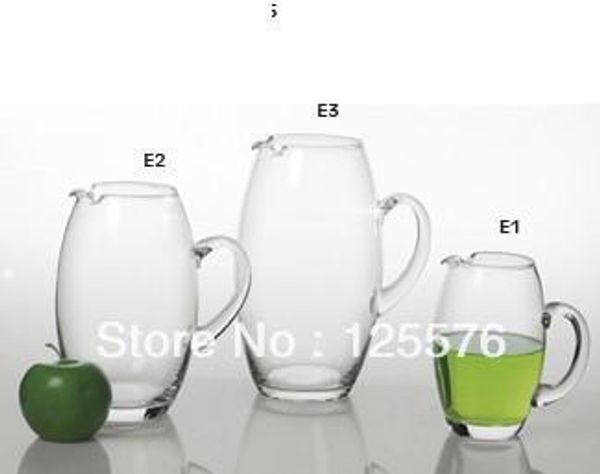 wholesale-hipping,2 litre,glass pitcher,water jug,with handle for ice water,jucie,wine,can not for boiling water
wholesale-hipping,2 litre,glass pitcher,water jug,with handle for ice water,jucie,wine,can not for boiling water
