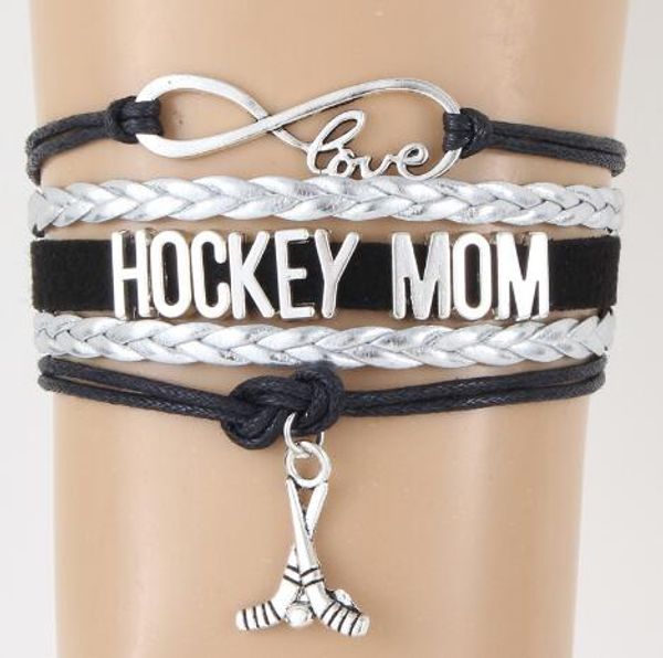 2018 6pcs/lot new arrival infinity love diy handmade woven charm bracelet letter jewelry hockey mom hockey pendant fans bracelet, Golden;silver
2018 6pcs/lot new arrival infinity love diy handmade woven charm bracelet letter jewelry hockey mom hockey pendant fans bracelet, Golden;silver
