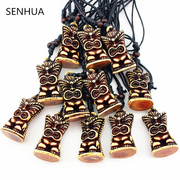 fashion jewelry wholesale 12pcs imitation yak bone carved tiki god man pendants necklace maori tiki men necklace amulet gift mn613, Silver
fashion jewelry wholesale 12pcs imitation yak bone carved tiki god man pendants necklace maori tiki men necklace amulet gift mn613, Silver