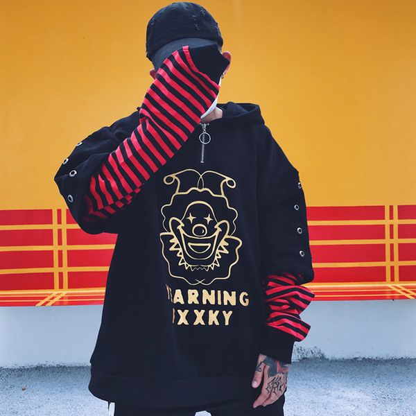 2018 autumn cotton clown oversize sweatshirts hip-hop style swag tyga hoodie autumn winter hoodies us size s-xl, Black
2018 autumn cotton clown oversize sweatshirts hip-hop style swag tyga hoodie autumn winter hoodies us size s-xl, Black