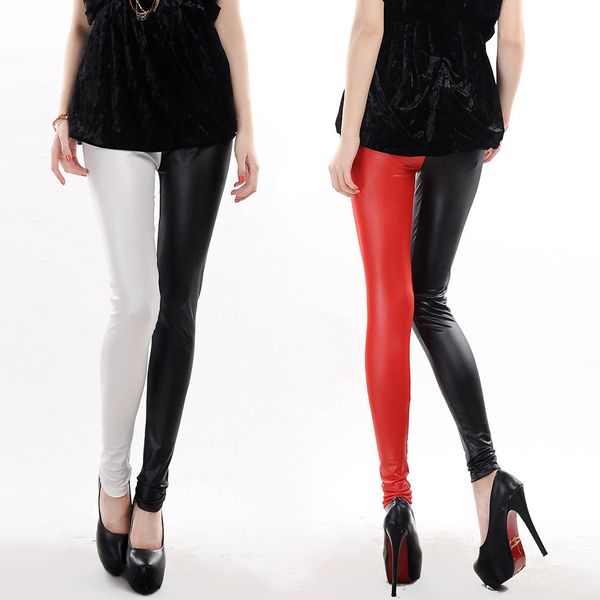 xaxbxc new 2018 summer femme pencil pant red black white pu leather dance elastic slim fitness workout women leggings
xaxbxc new 2018 summer femme pencil pant red black white pu leather dance elastic slim fitness workout women leggings